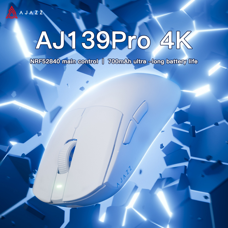 Mouse Gaming Retro - Ajazz AJ139PRO 4K 무선 마우스 4000HZ