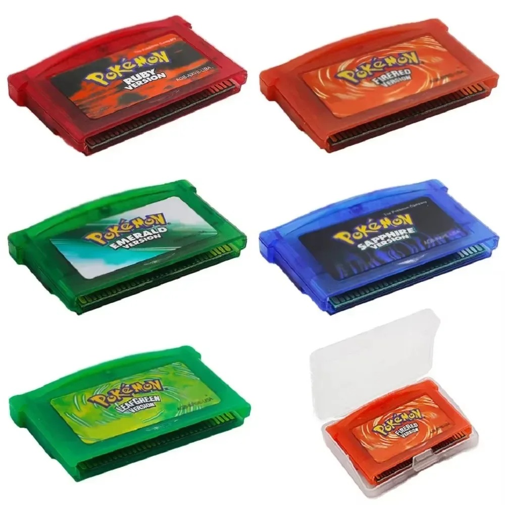 프리미엄 32비트 포켓몬 GBA 게임 카트리지 세트 루 - Retro Gaming Pokemon 리뷰 및 가격