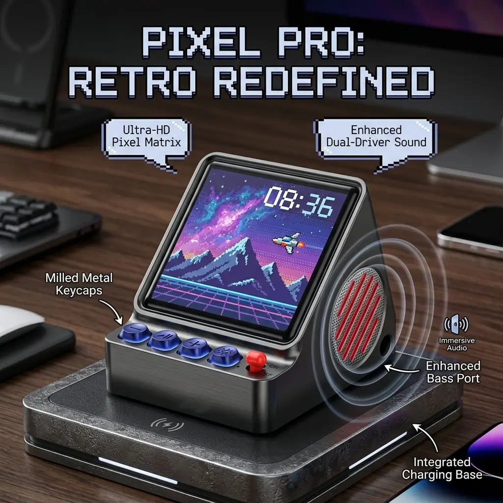 프로그래밍 가능한 LED 픽셀 아트 디스플레이 오디오  - Retro Gaming Corps 리뷰 및 가격
