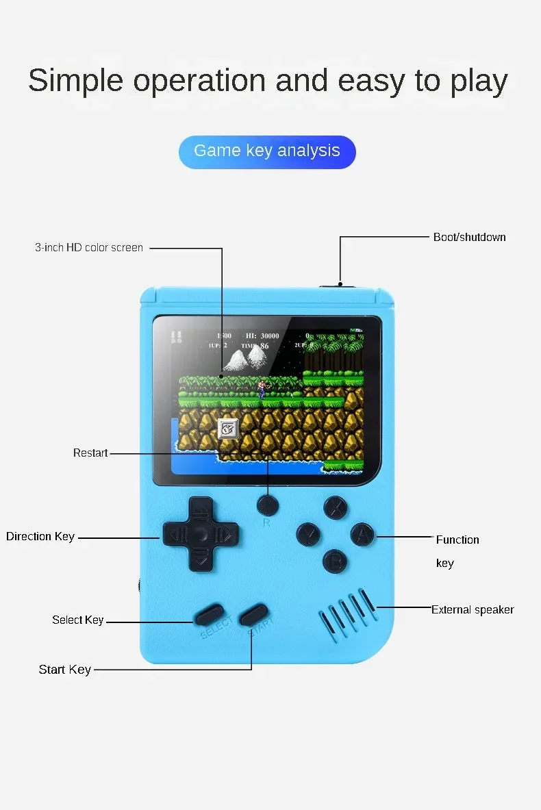 내장 500개 이상의 클래식 게임, 8비트 3.0인치  - Retro Gaming For Tv 리뷰 및 가격