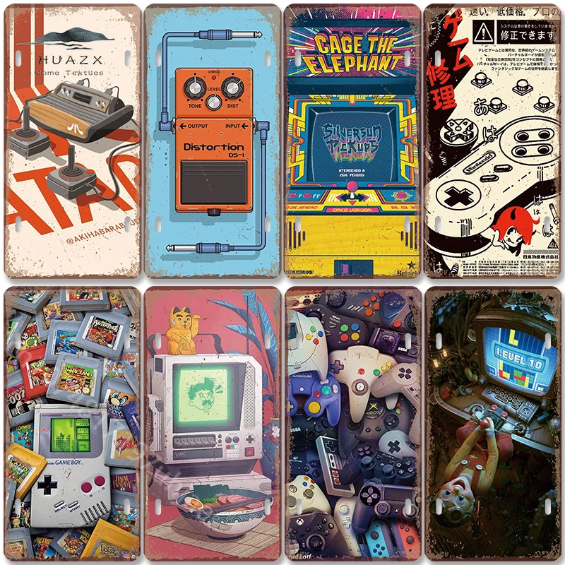 빈티지 게임 메탈 사인 레트로 게임보이 콘솔 TV 8비 - Retro Gaming For Tv 리뷰 및 가격