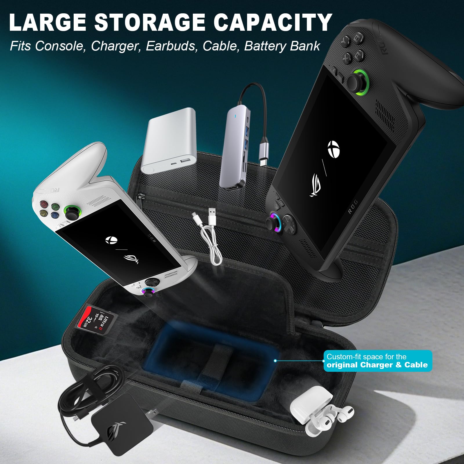 ASUS ROG XBOX ALLY X 2025용 대용량 - Game Carrying Case 리뷰 및 가격