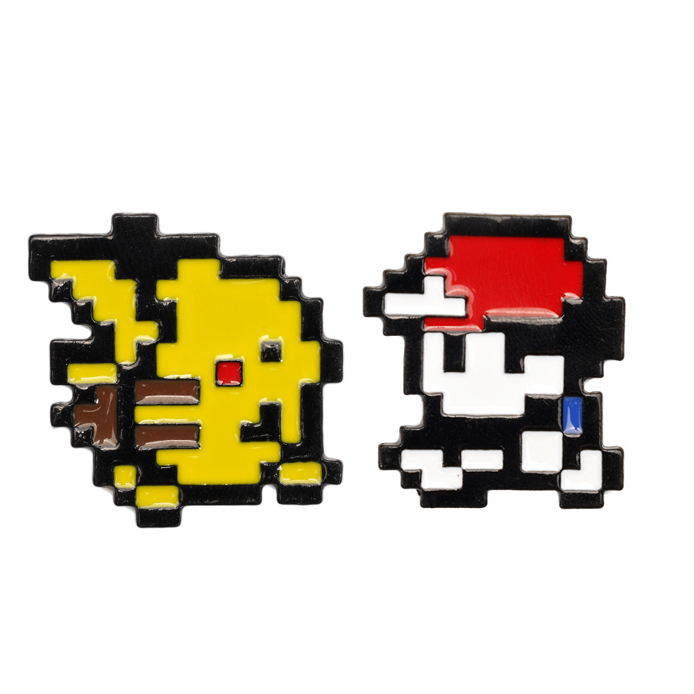 뜨거운 2pcs 레트로 게임 8 비트 픽셀 포켓몬 에나 - Retro Gaming Pokemon 리뷰 및 가격