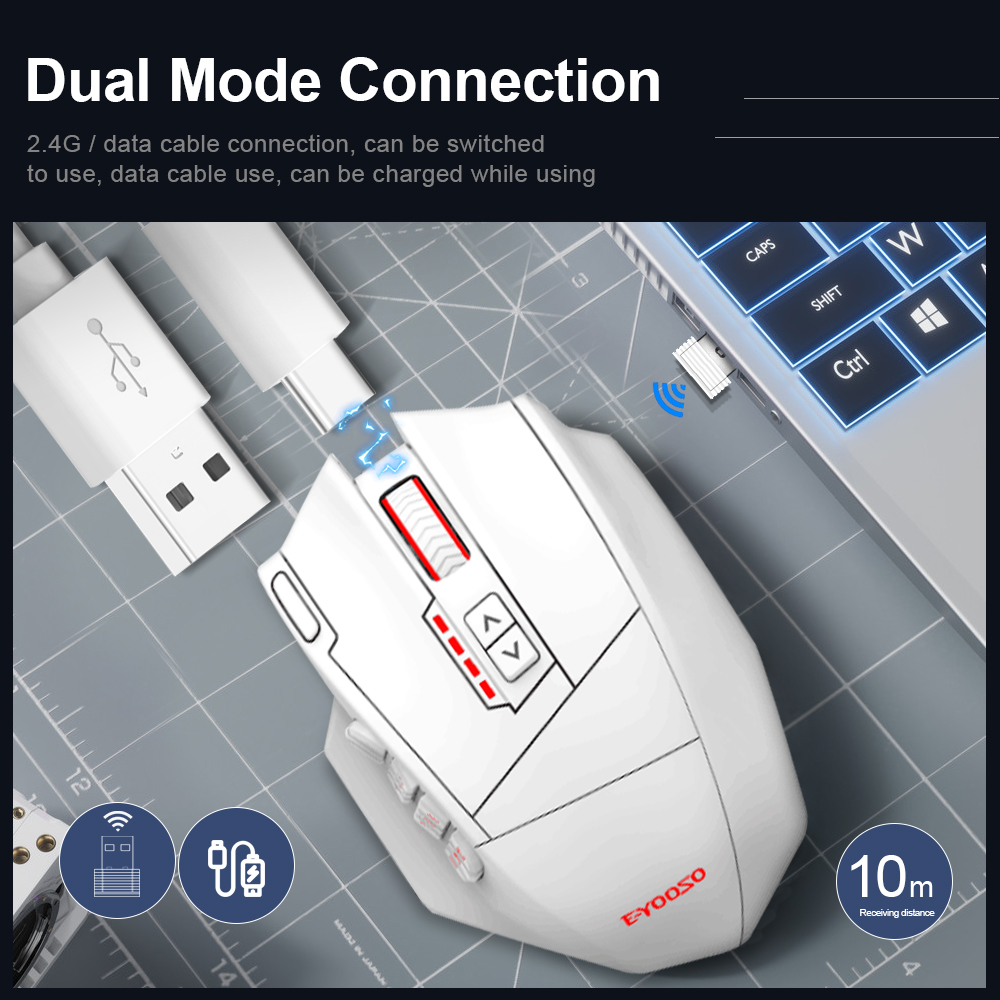 E-YOOSO X-33 RGB USB 2.4G 무선 게 - Mouse Gaming Retro 리뷰 및 가격